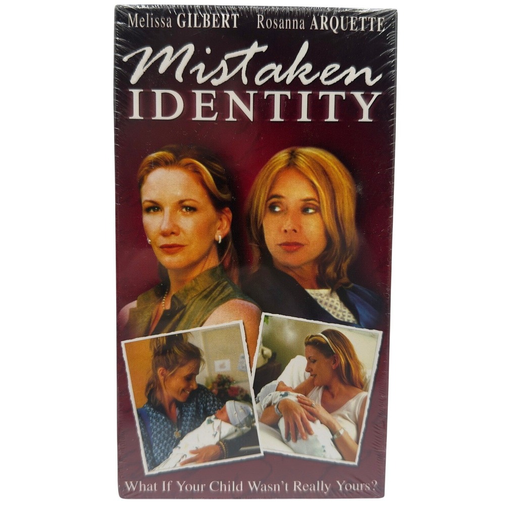 Mistaken Identity VHS Melissa Gilbert Rosanna Arquette Switched at Birth SEALED
